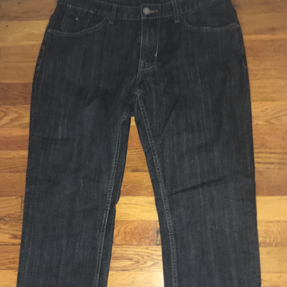 Straight black jeans